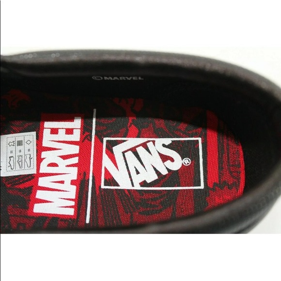 Vans marvel black widow slip on sneaker shoes - Picture 7 of 8